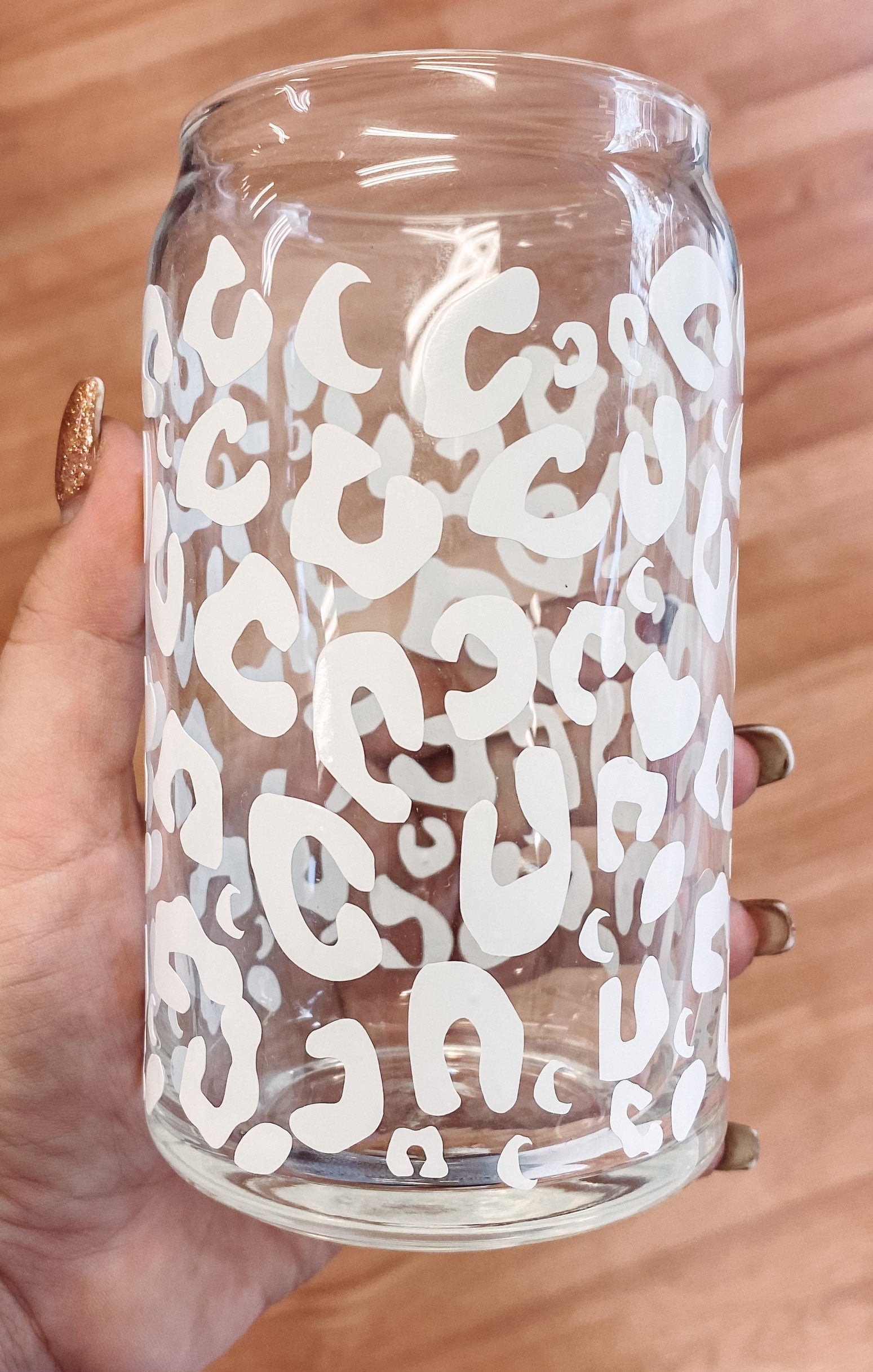 Leopard Love Libbey Glass Cup
