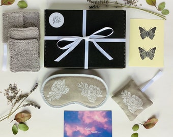 Spa Gift Set | Lavender Spa Relaxation Gift Box | Mum’s Self Care Gift Box | Gift Box for Her | Lavender Self Care Gift Box