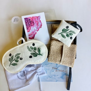 Spa-Geschenk-Set | Lavendel Spa Entspannung Geschenkbox | Mamas Self-Care-Geschenkbox | Geschenkbox für Sie | Lavendel-Selfcare-Geschenkbox