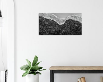 Rocas abstractas en blanco y negro - Impresión en lienzo