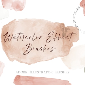 Pinceaux aquarelle pour Adobe Illustrator