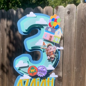 Décoration de gâteau Pixar Up, film d'anniversaire Up, décoration d'anniversaire UP image 2