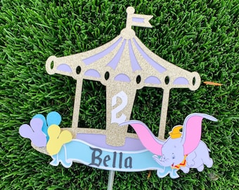 Vintage Disney Cake topper, Disney Cake topper, Dumbo Cake topper, fantasyland cake topper