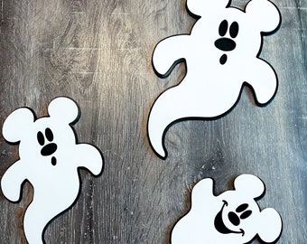 Mickey ghost Halloween wall decor, Mickey Halloween, Disney Wall decor, Mickey Ghost, Disney Halloween