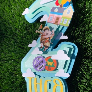 Décoration de gâteau Pixar Up, film d'anniversaire Up, décoration d'anniversaire UP image 5