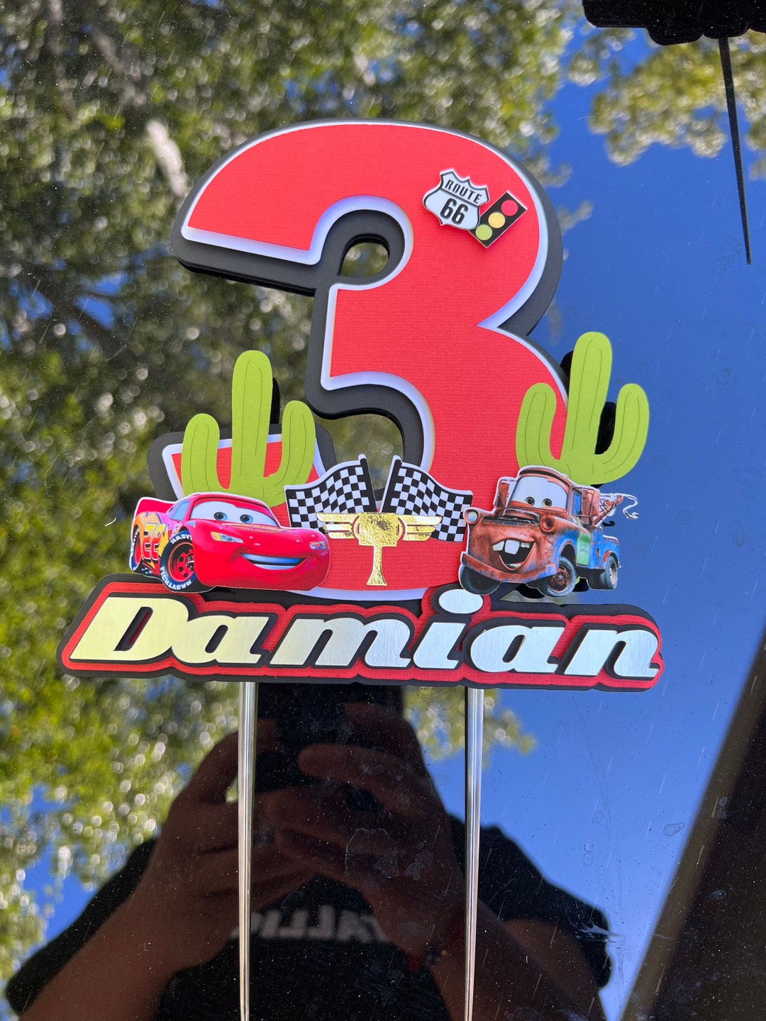 Pixar Cars Cake Topper, Lightning Mcqueen, Cars Cake Topper Etsy