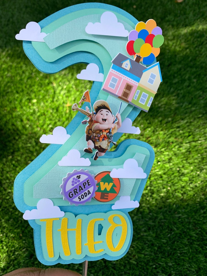 Décoration de gâteau Pixar Up, film d'anniversaire Up, décoration d'anniversaire UP image 4