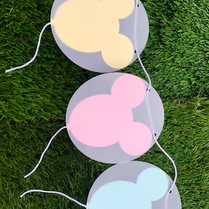 Mickey balloon garland, Mickey Birthday Banner, Minnie Mouse birthday banner, nursery banner