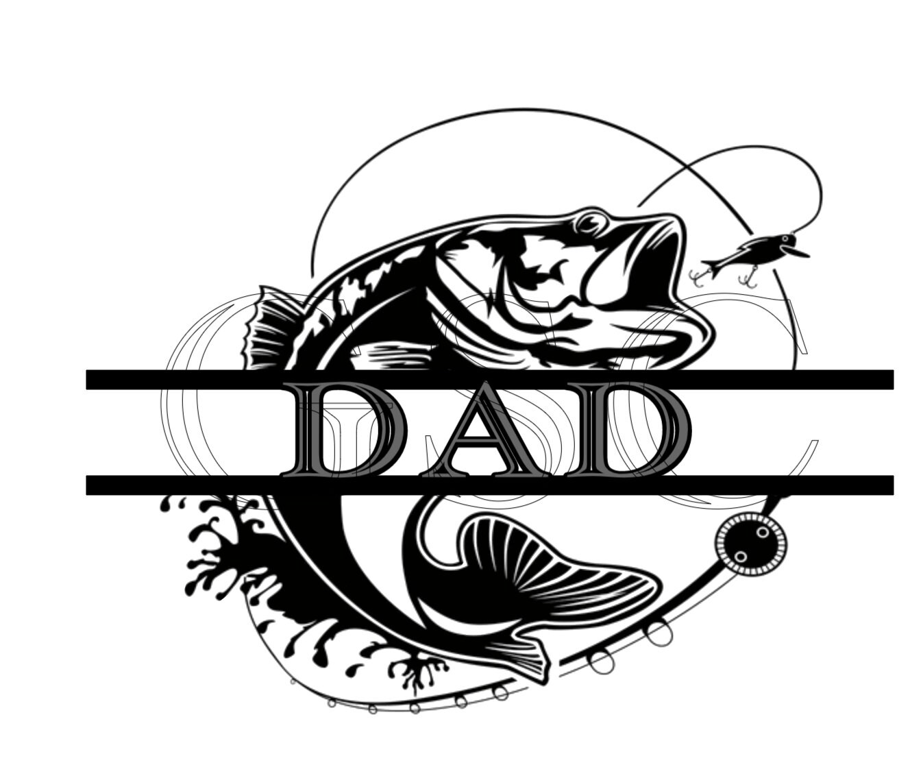 Dad Fishing SVG SVG PNG Father’s Day Fish Decal | Etsy