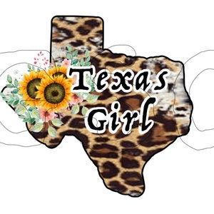 Texas Girl PNG, Texas Decal, Texas Girl, TEXAS, waterslide, sublimation, cheetah Texas, cheetah print, floral Texas