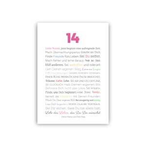 PDF Regalo personalizado para niña de 14 cumpleaños