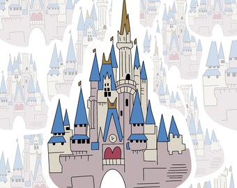 Sticker Chateau Disney Etsy Sticker Chateau Disney Etsy