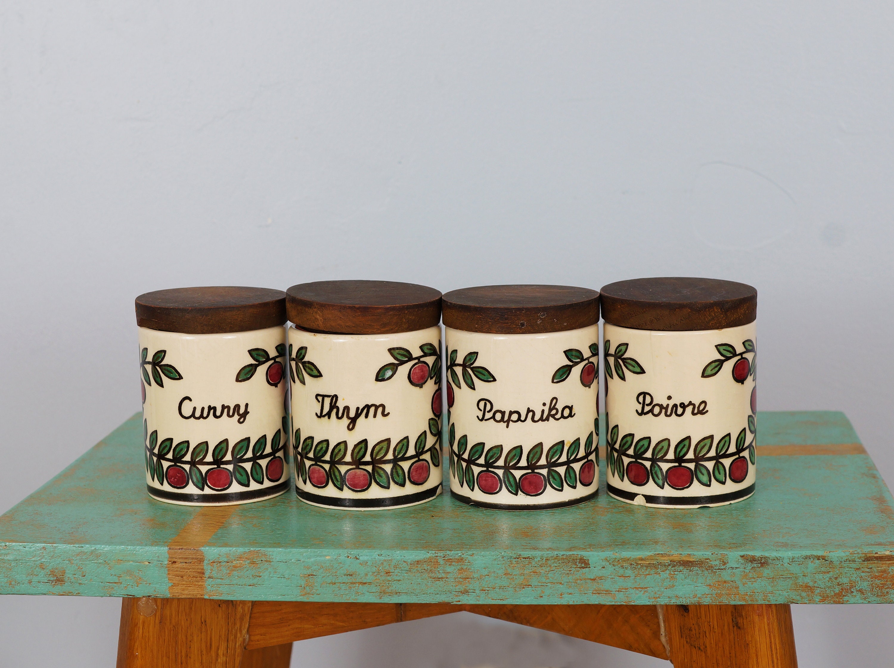 4 Pots à Épices, Vintage