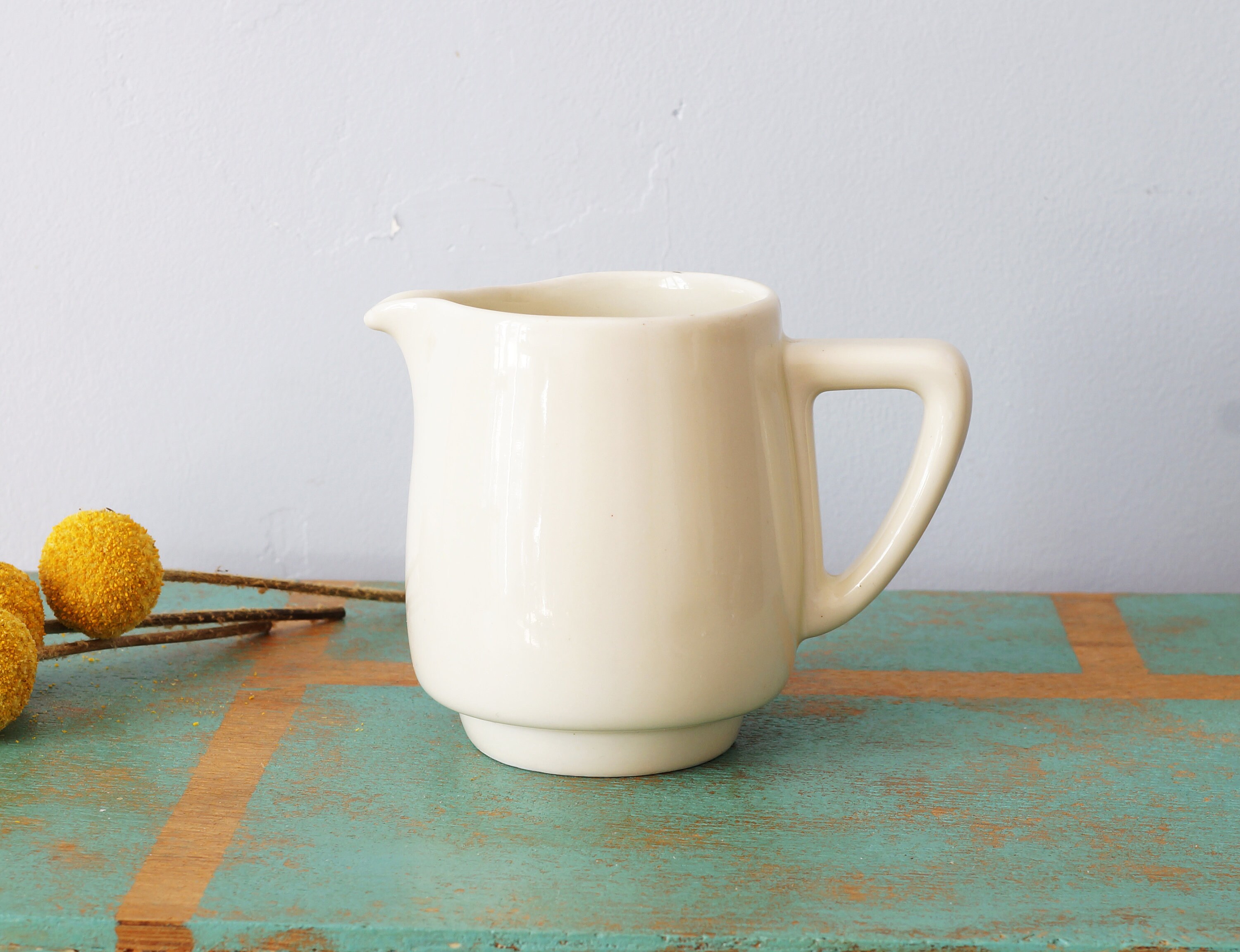 Petit Pichet Blanc Pillivuyt Vintage, Type Pot à Lait