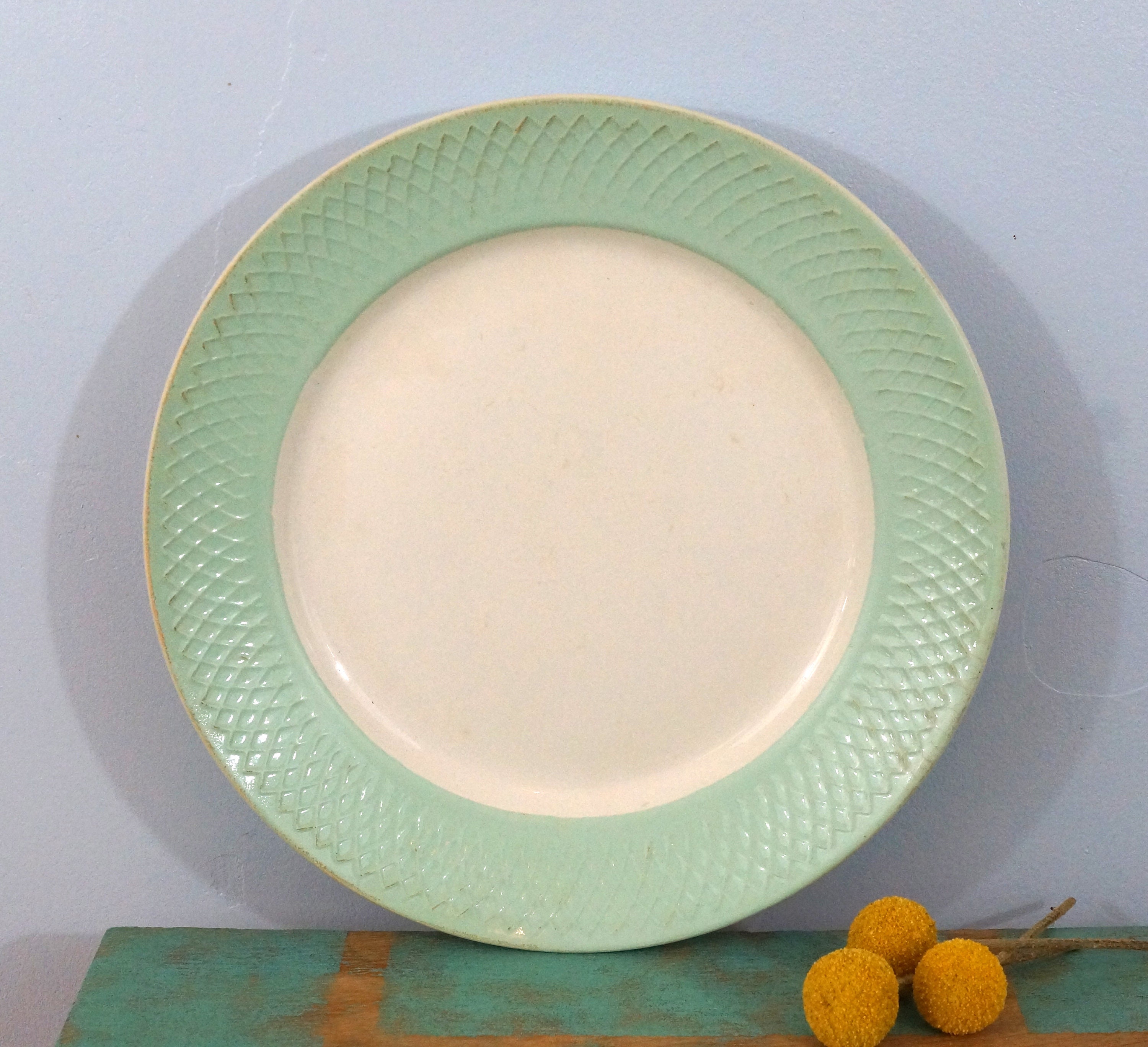 Grande Assiette ou Plat Orchies Moulin Des Loups, Vintage