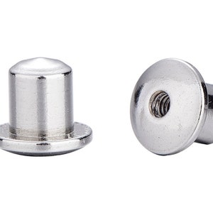 Two Screwback Replacement Backs for Screw Back Earrings, Stainless Steel (for Regetta Jewelry Screwback Earrings Only)