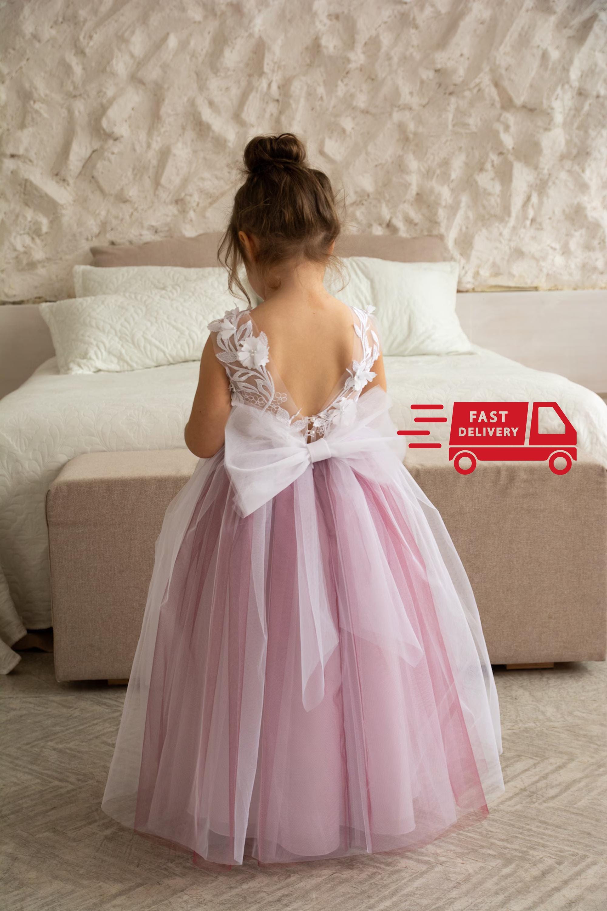 Junior Bridesmaid Dress Burgundy - Etsy