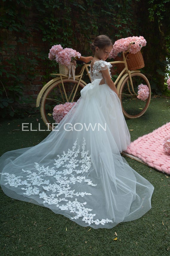 Tutu flower girl dress, Flower girl dress tulle, Lace flower girl dress, Wedding flower girl dresses, Ivory Flower Girl dress Tutu flower girl dress, Flower girl dress tulle, Lace flower girl dress, Wedding flower girl dresses, Ivory Flower Girl dress