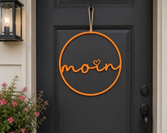 3D gedruckter „moin“ Türkranz – moderne Türdekoration