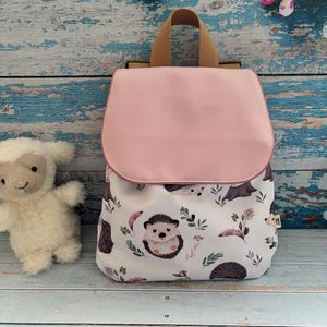 Sac à dos ImperméableMaternelle grand format pour enfants similicuir et polyester Hérisson
