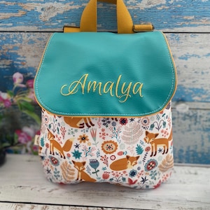 Sac à dos Imperméable Maternelle grand format pour enfants similicuir et polyester Renard