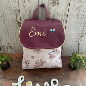 Sac à dos Imperméable Maternelle grand format pour enfants similicuir et polyester Renards féériques