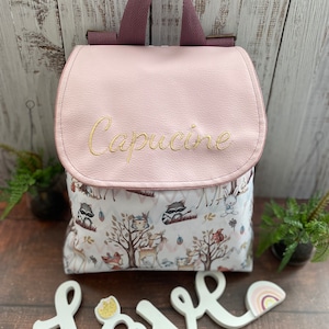 Sac à dos Imperméable Maternelle grand format pour enfants similicuir et polyester Fox et biche