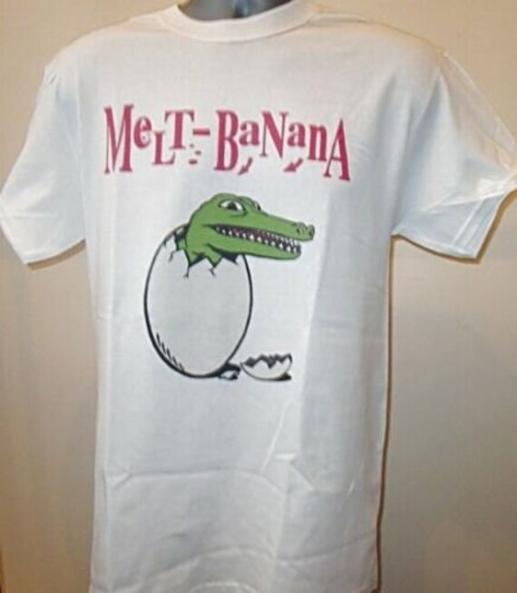 Melt Banana Music T Shirt White Sizes 