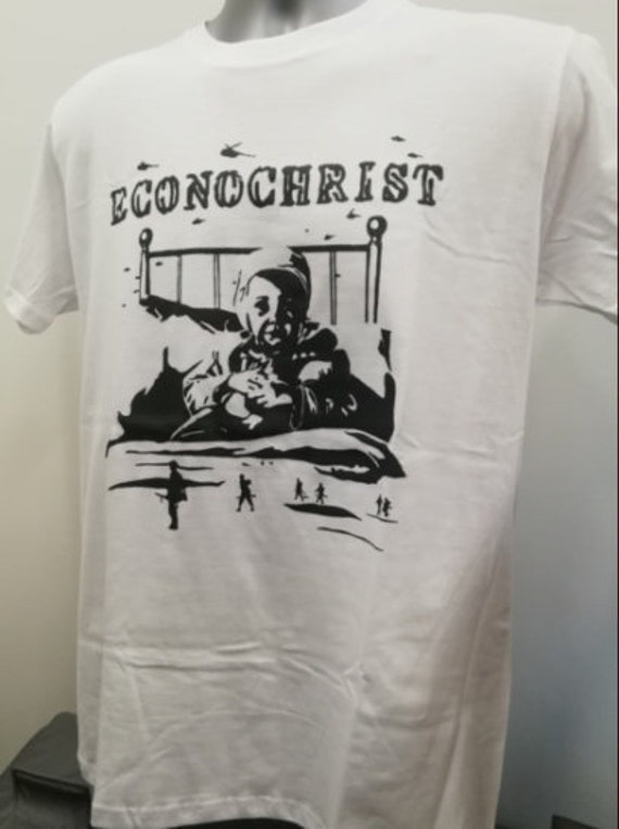 Econochrist Music T Shirt White Sizes 