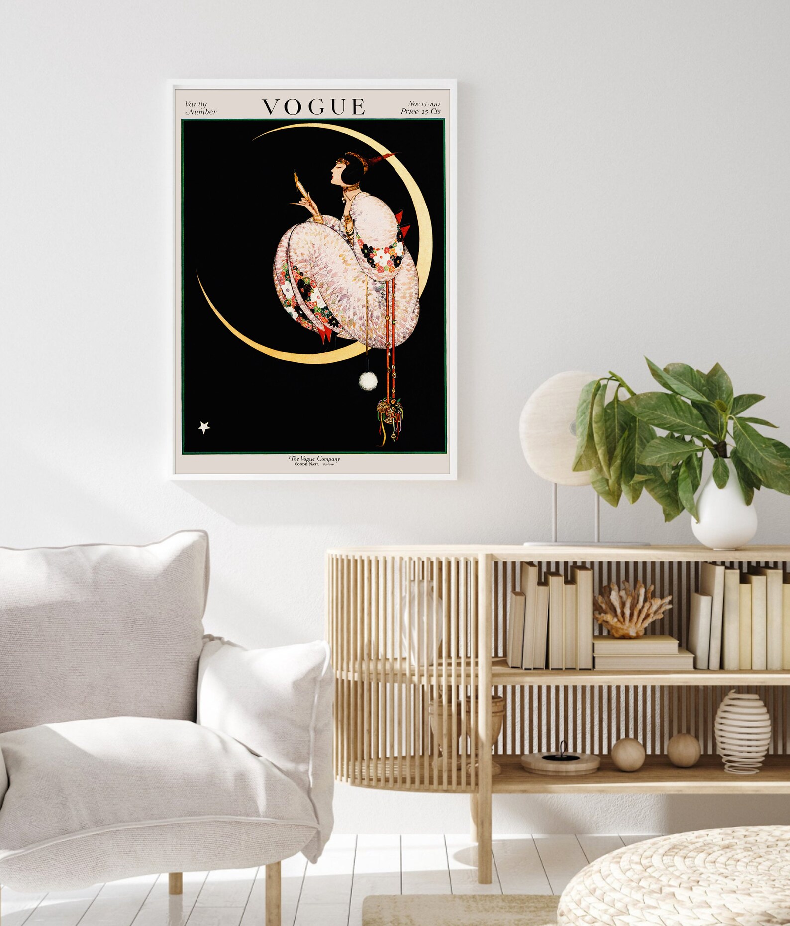 Vintage Vogue Cover Magazine Print Vogue Wall Art Fashion | Etsy