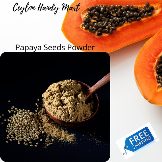 Dried Papaya Seeds Powder 100 Organic Natural Etsy