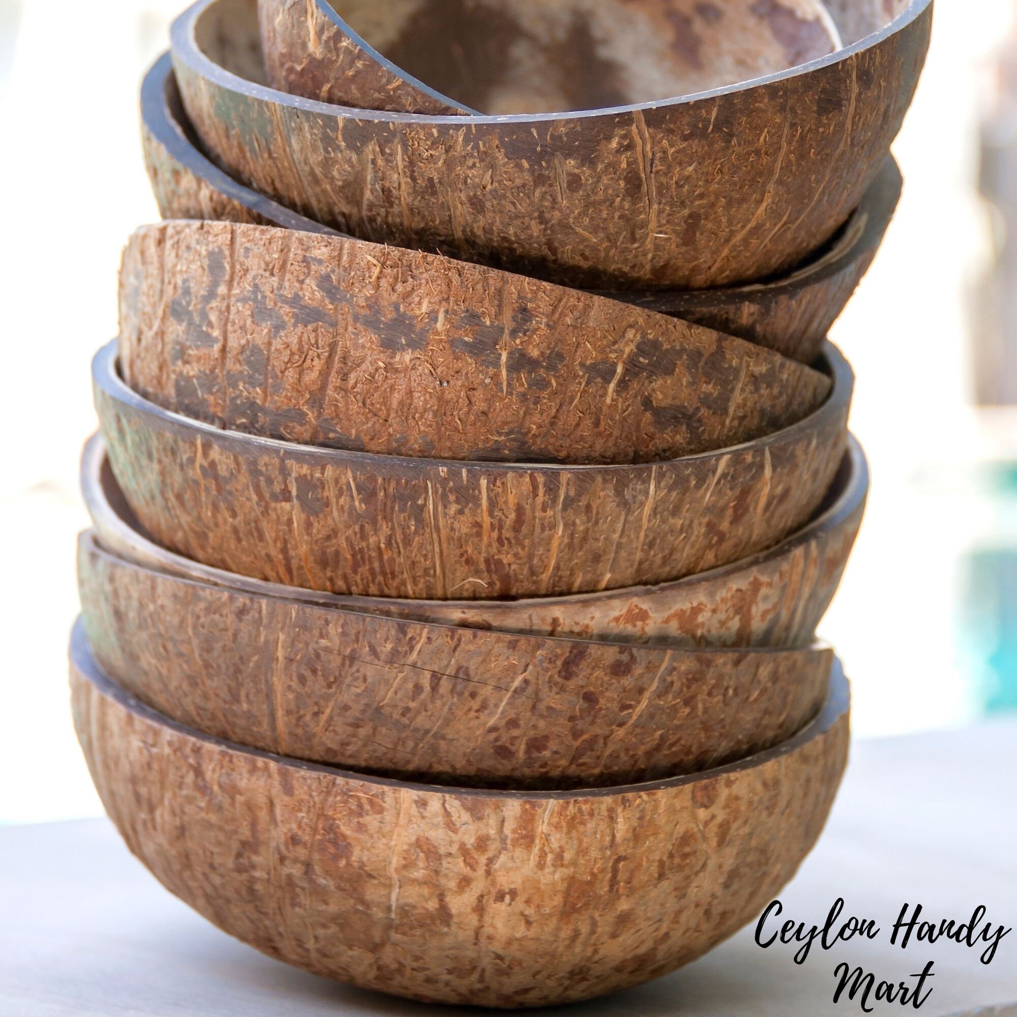 Coconut bowl 4pcs SetMade from Eco friendly smooth finish Etsy