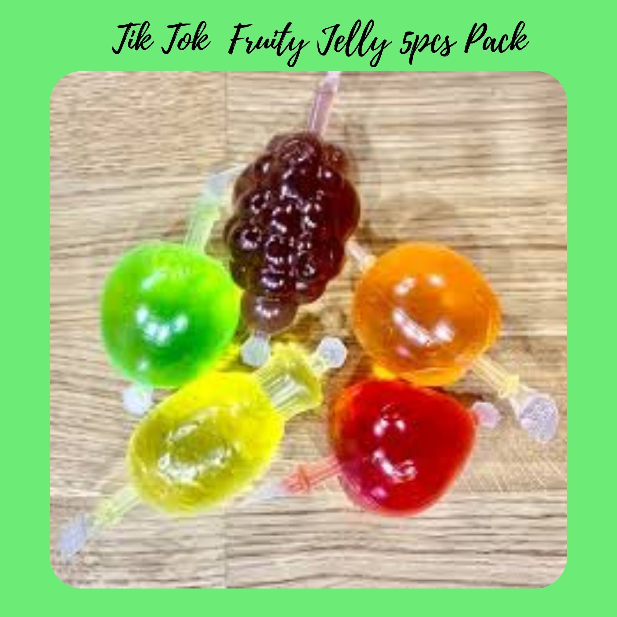 TIK TOK CANDY gold Fruit Jelly Original TikTok 5 Pieces Snack Etsy