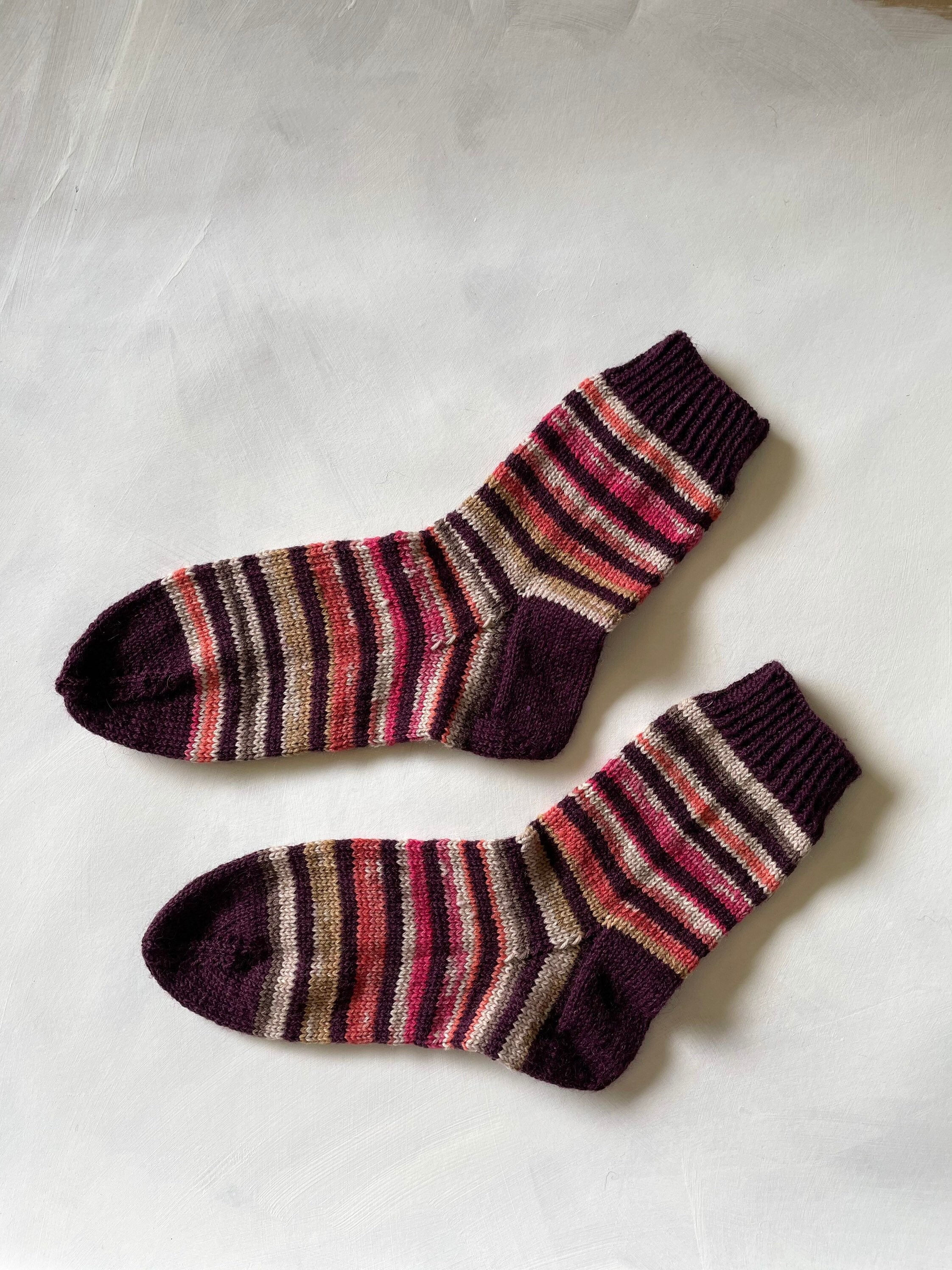 Hand knitted wool socks handmade woollen socks handmade | Etsy