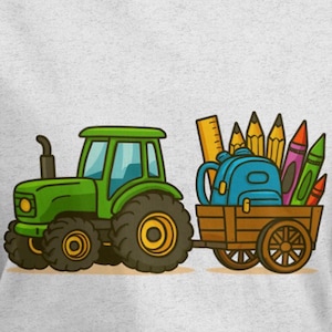 School Tractor PNG, Back to School PNG, Teacher png, Back to School for Boys png, School Boys png, Instant Download PNG