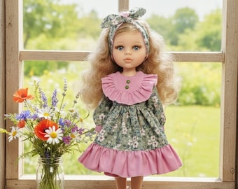 Kleding voor een pop van 13 inch Priness-poppenjurk