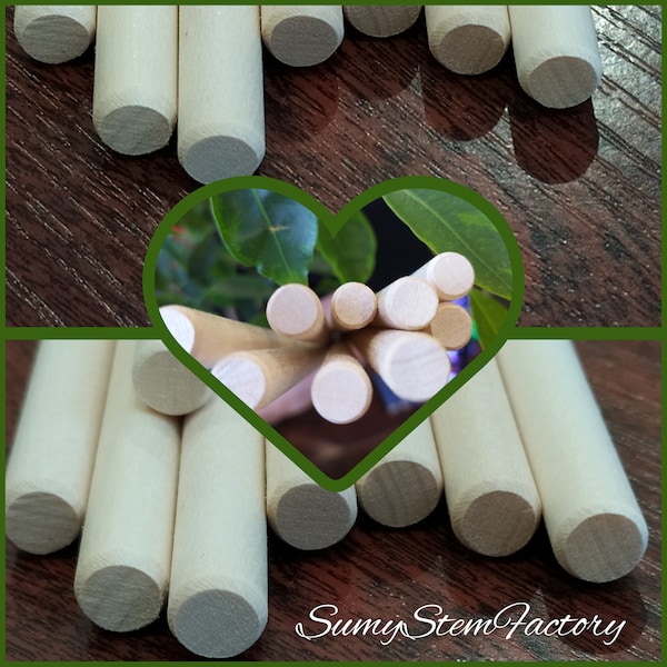 Wooden dowels 0.47'' Diameter, 5-20'' long. Wooden rod, Unfinished Natural Wooden Craft Sticks, Creative round sticks