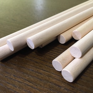 Wooden dowels 0.32&#39;&#39; Diameter, 5-20&#39;&#39; long. Wooden rod, Unfinished Natural Wooden Craft Sticks, Creative round sticks