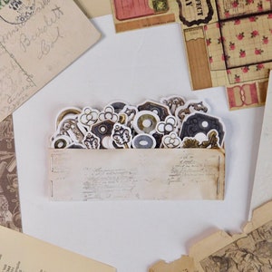 Lock and key sticker pack | journaling stickers | vintage journal supplies | skeleton keys