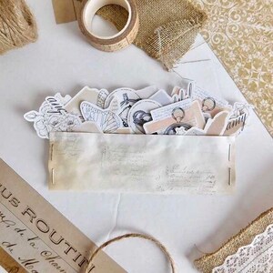 Collage stickers | sticker pack | junk journal ephemera | journal supplies