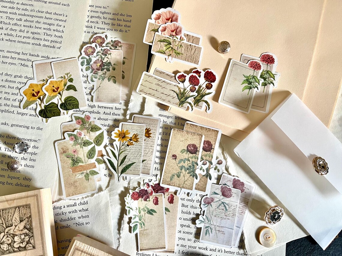 Flower Cluster Sticker Pack | Journaling Supplies | Scrapbooking ...