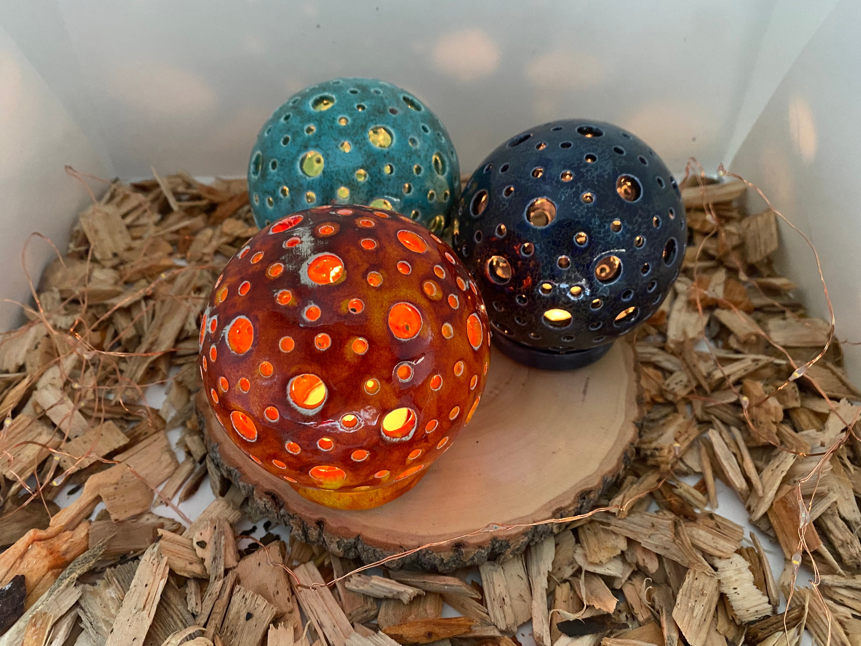 Photophores 10cm Colorés