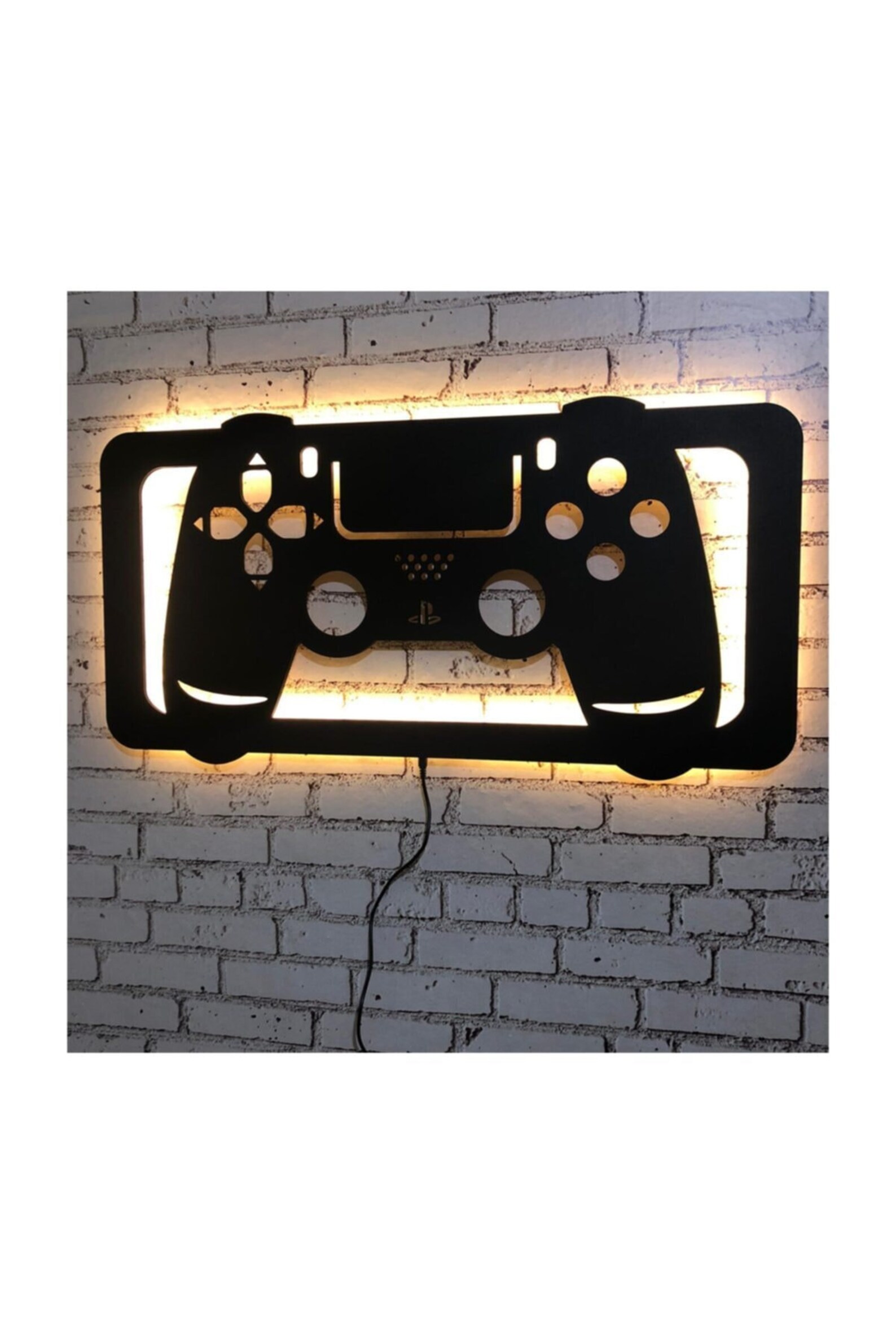 LED Lighted Playstation PS4 Inspired Controller Wall Art Etsy