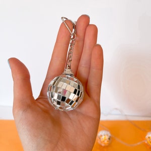 Mini Disco Ball Keychain. Preppy Girl Style Keyring. 70s - Etsy