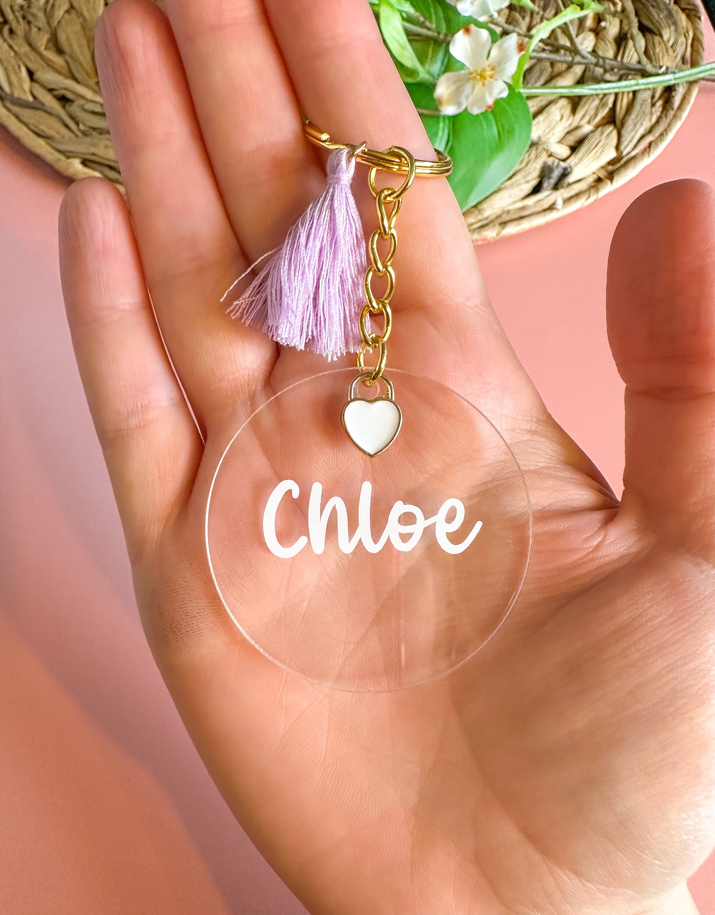 Personalized High End Name Keychain for Preppy Teen Girls. Etsy