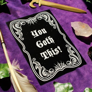 Sie Goth diese Postkarte Gothic Postkarte Gruselige Geschenkkarte Motivierende Geschenkkarte Lustige Gothic Geschenkkarte Ermutigungs-Postkarte Glückwunschkarte