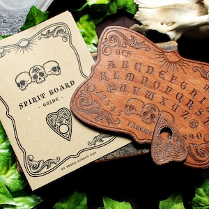 Mini Spirit Board Set: Pocket Ouija Board, Planchette & Guide
