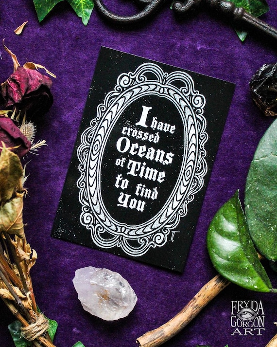Dracula Valentine's Day Postcard: Dark Romantic Gothic Vampire Card
