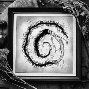 Siren Art Print: Spooky Gothic Mermaid Wall Decor