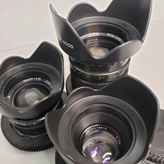 ClA PL mount ANAMORPHIC Cine Mod Lens Arri RED Dragon Helios Mir1V Jupiter37A Lenses & Optics